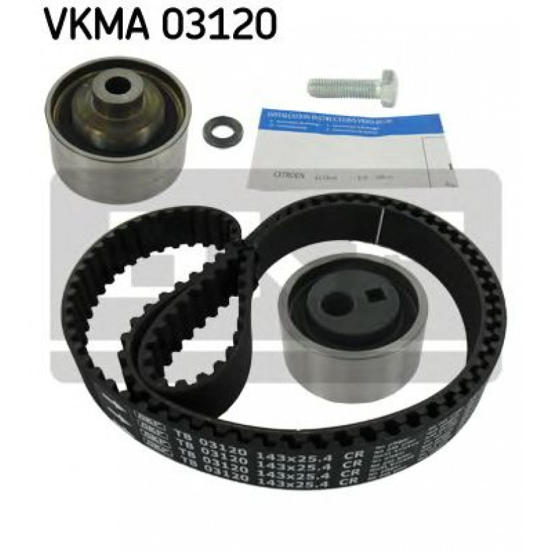 VKMA 03120 SKF Комплект (ремінь+ролики)